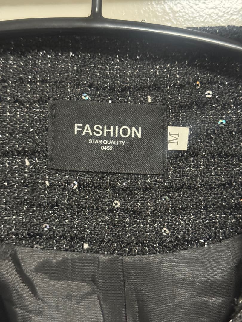 ジャケット・アウター ALUDE no color rainbow lame tweed jacket