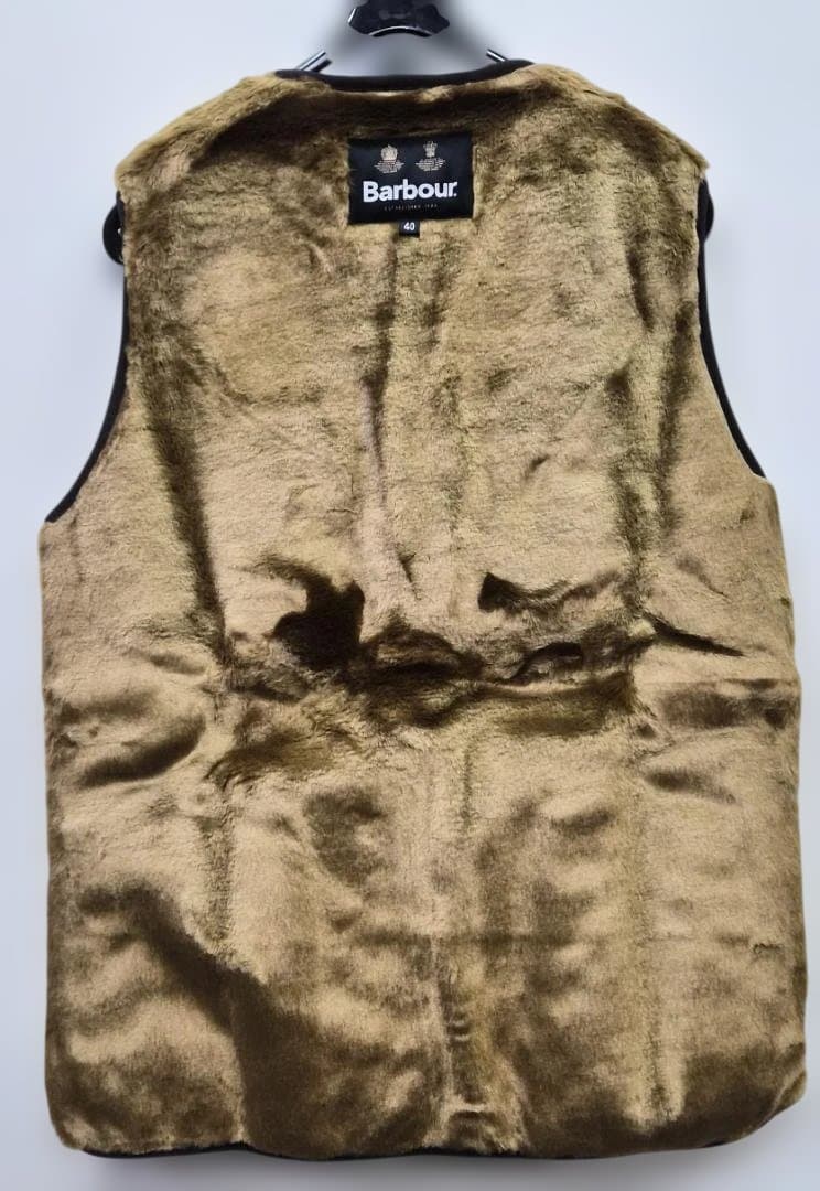 Barbour バブアー フロントジップ ファー ライナー ベスト　40