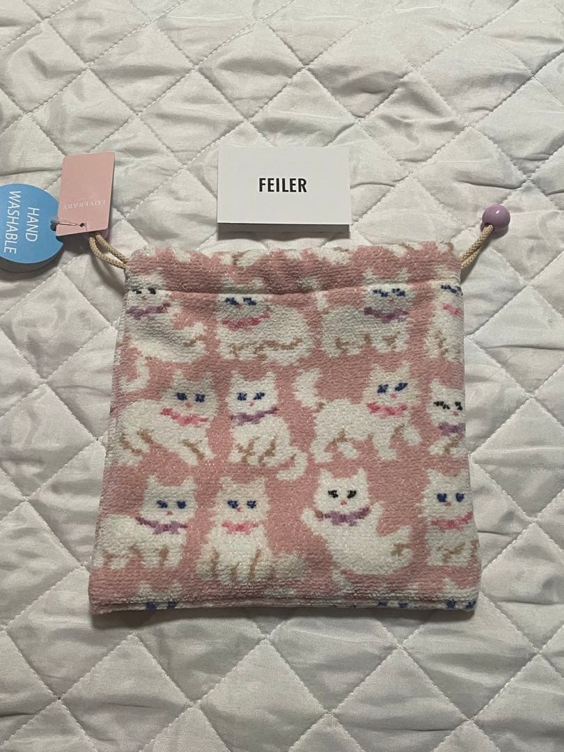 ✨フェイラーモフモフネコちゃん巾着✨