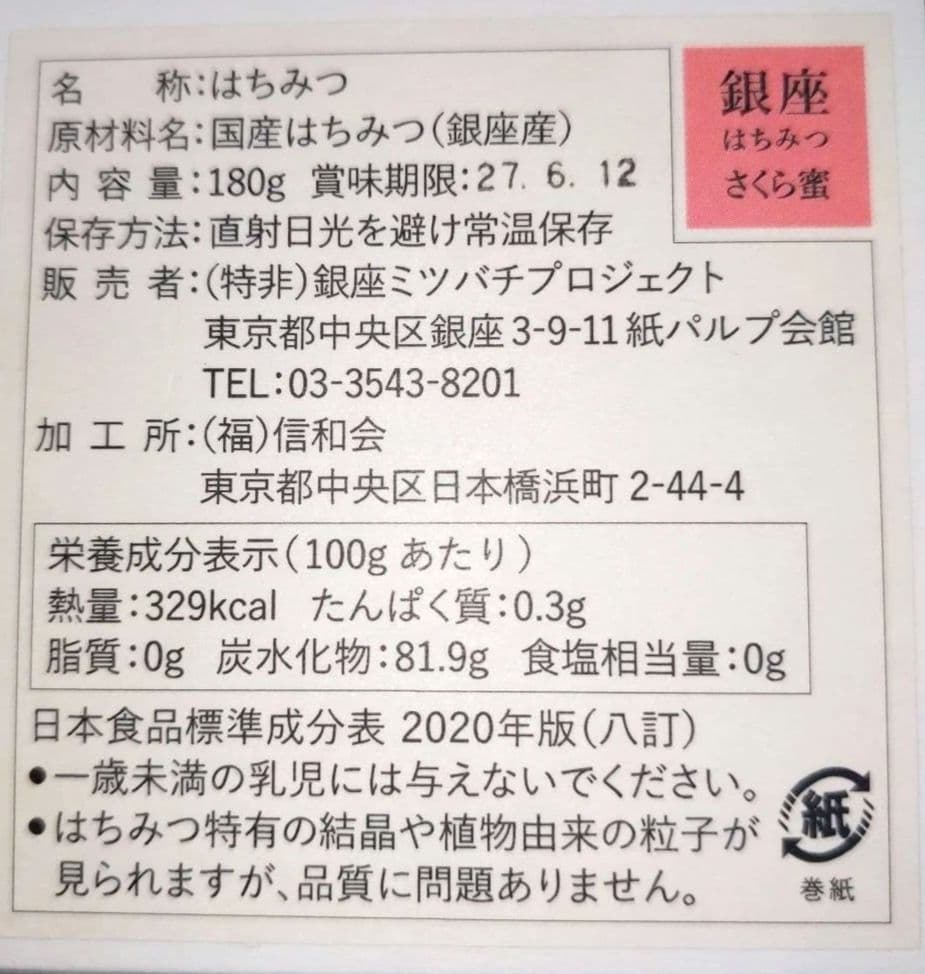 限定　新品　歌舞伎　中村米吉　直筆サイン入木箱入りの銀座はちみつ　さくら蜜