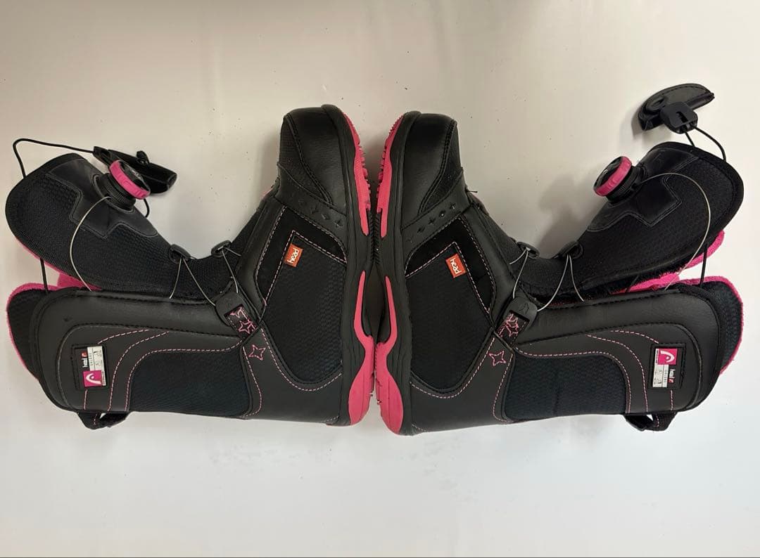head 女性用スノーボードブーツ ブラック/ピンク　23.0cm