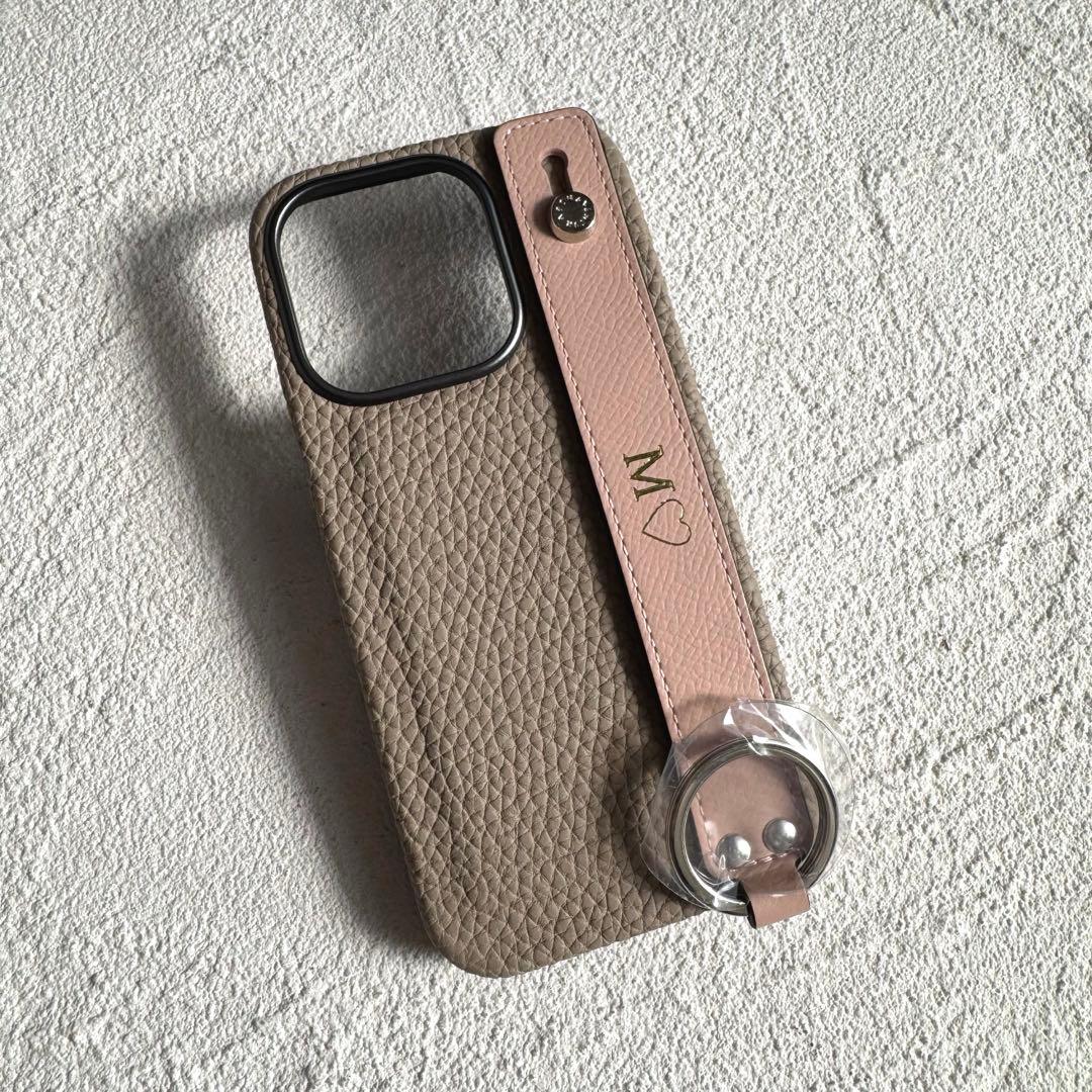 【新品】ボナベンチュラ iPhone15pro ケース ハンドル付きカバーケース