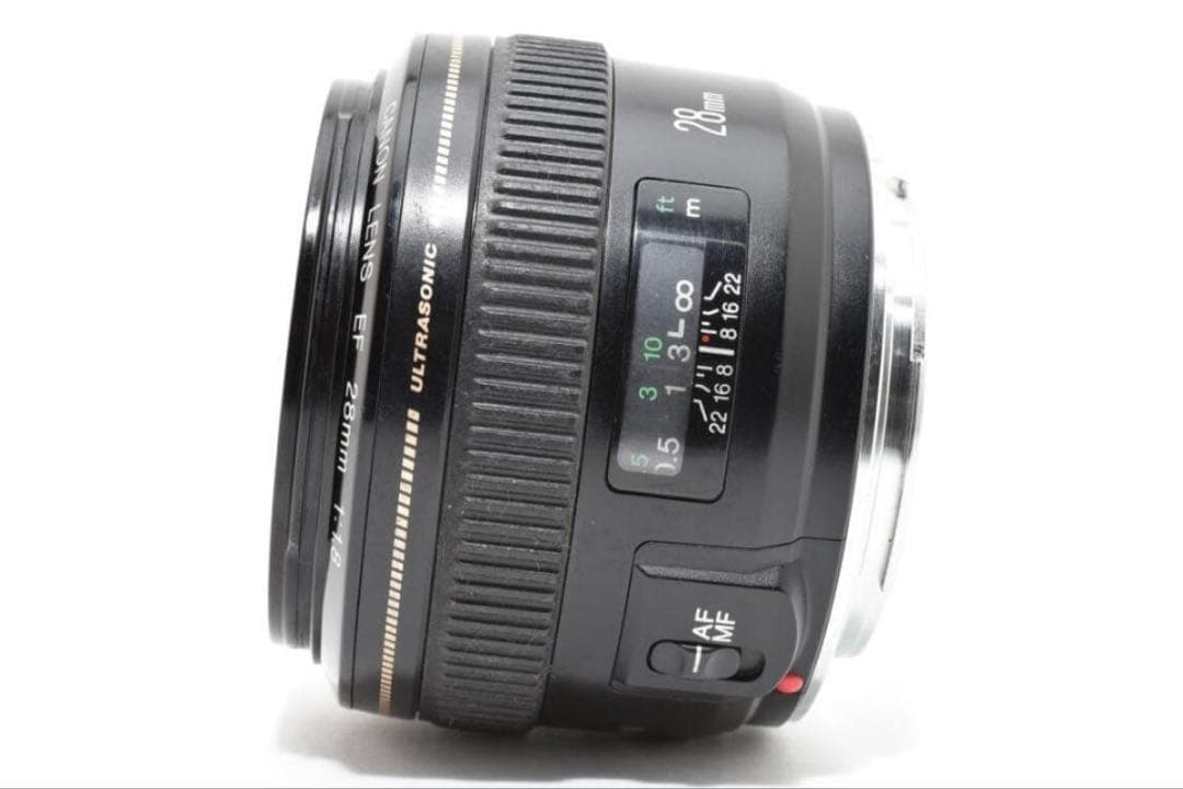 良品 Canon キヤノン EF28mm F1.8 USM レンズ