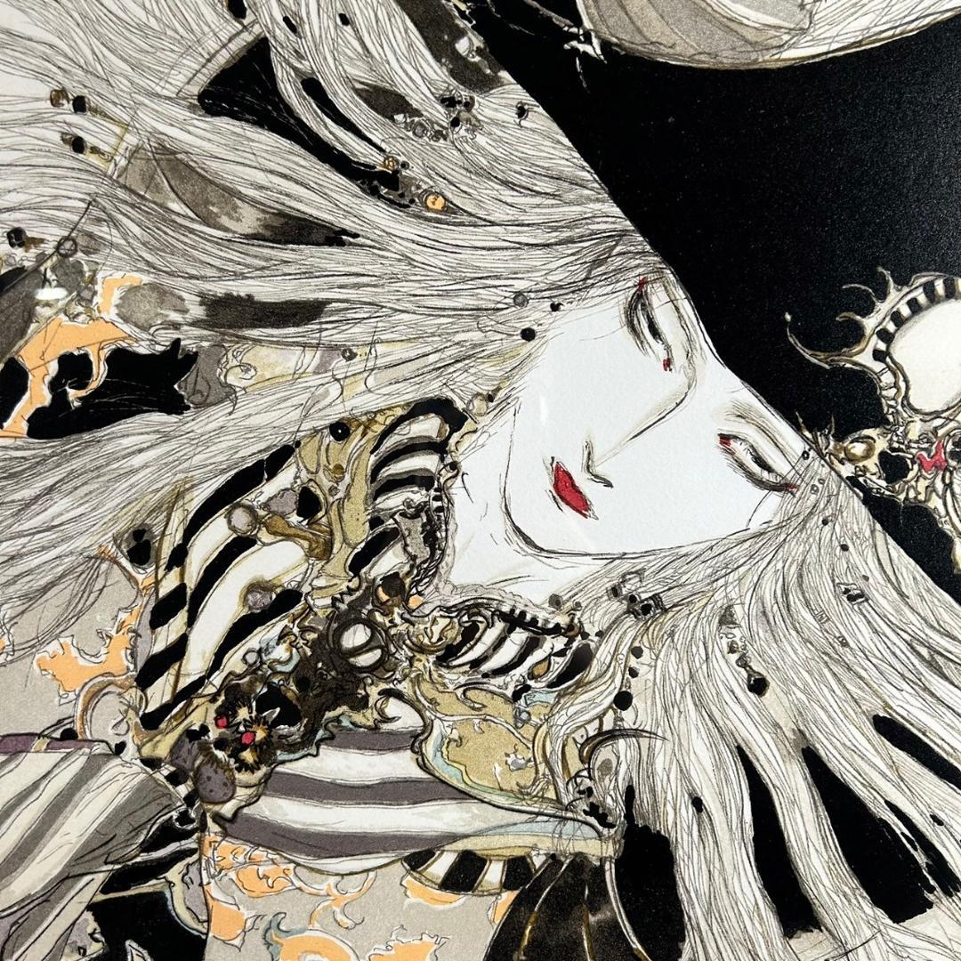 天野喜孝「彩」リトグラフ 直筆サイン入り 25号 大作 ファイナルファンタジー