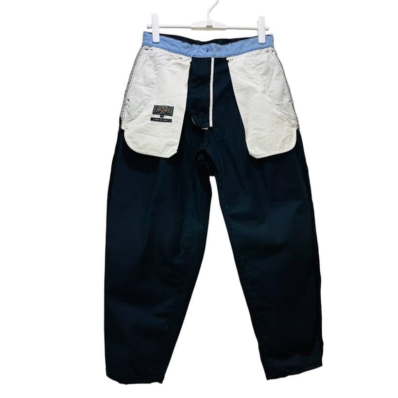 S ブラック ビームスプラス 2タック ワイド チノ BEAMS PLUS
