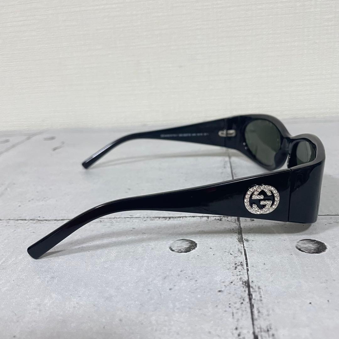 GUCCI グッチ　サングラス GGロゴ　インターロッキング ラインストーン 黒