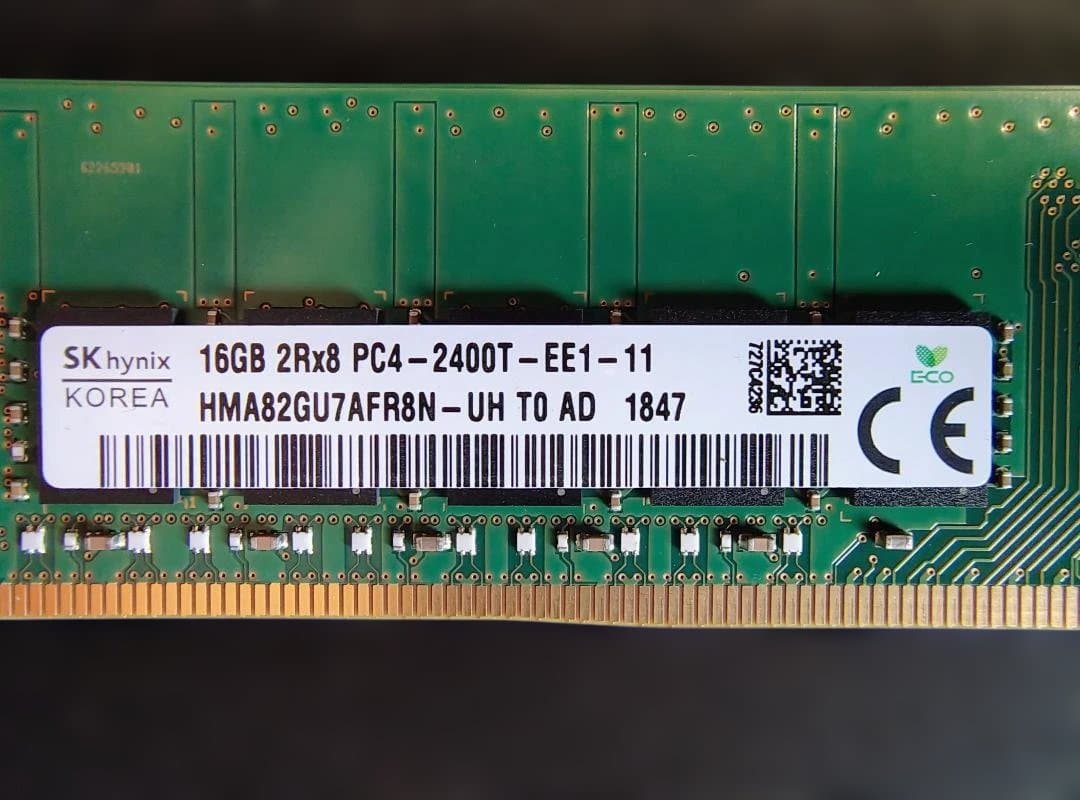 HP純正メモリ DDR4 PC4-2400T 16GB ECC サーバー用