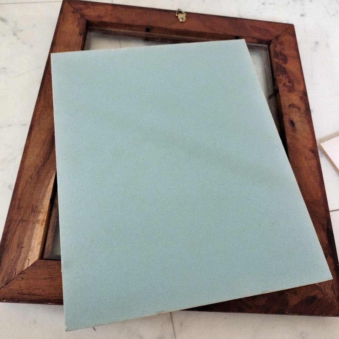 ハワイ コアウッド製額縁1990年代当時物『ユナイテッドエアライン』①ビンテージ