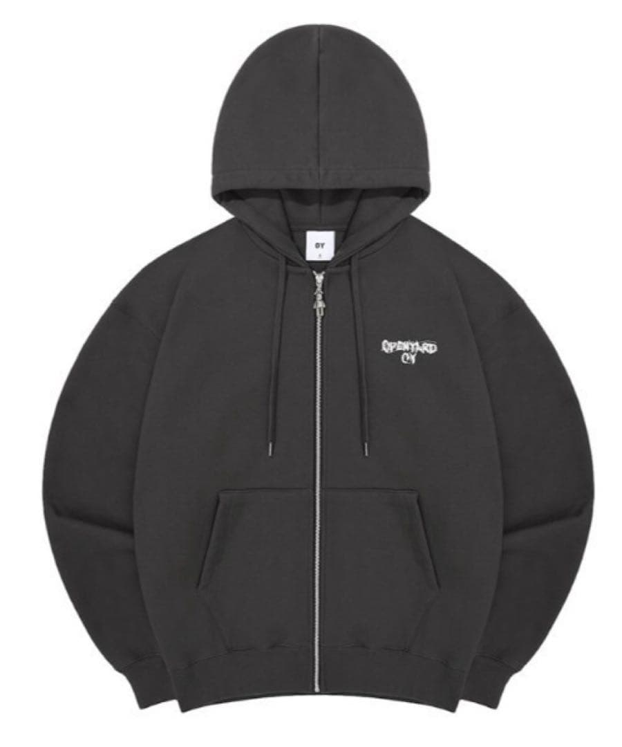 OY オーワイ スケッチオードリー 裏起毛 ジップパーカー くま