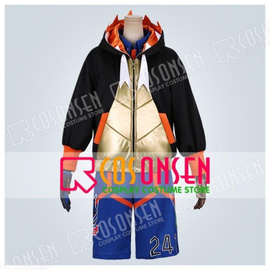 ポケモン剣盾　キバナ　コスプレ衣装一式　cosonsen XL男性