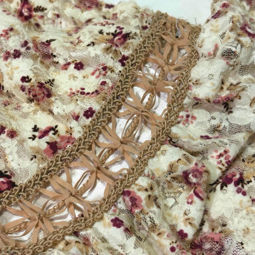 【希少】LIZLISA 花柄 レースフリル トップス 00s y2k リズリサ