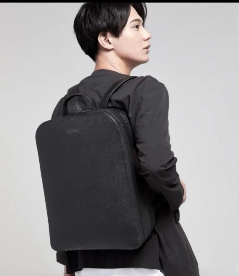 【極美品】新社会人 通勤KLON STORAGE RUCKSACK レザー 黒