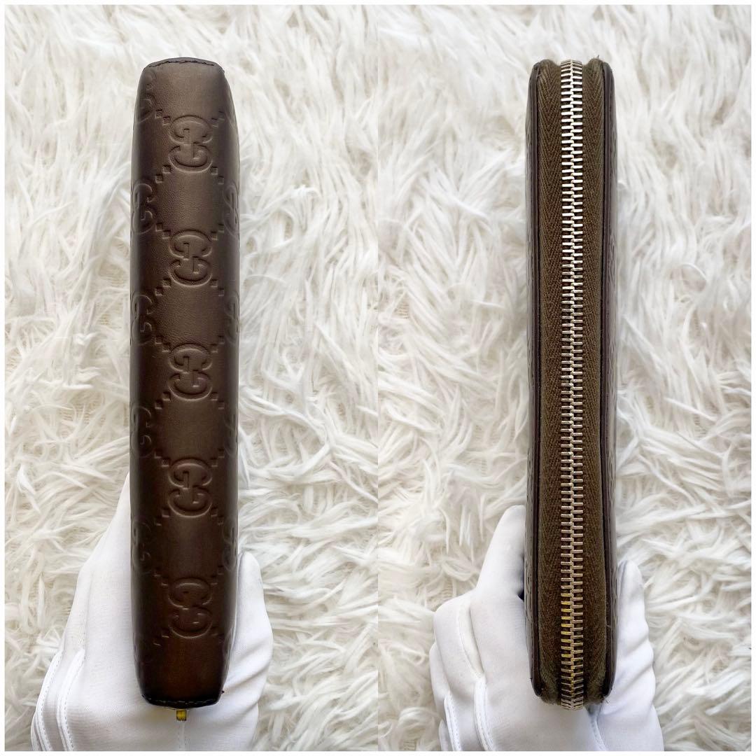 グッチ 長財布 ラウンドファスナー インターロッキング GGロゴ 大容量