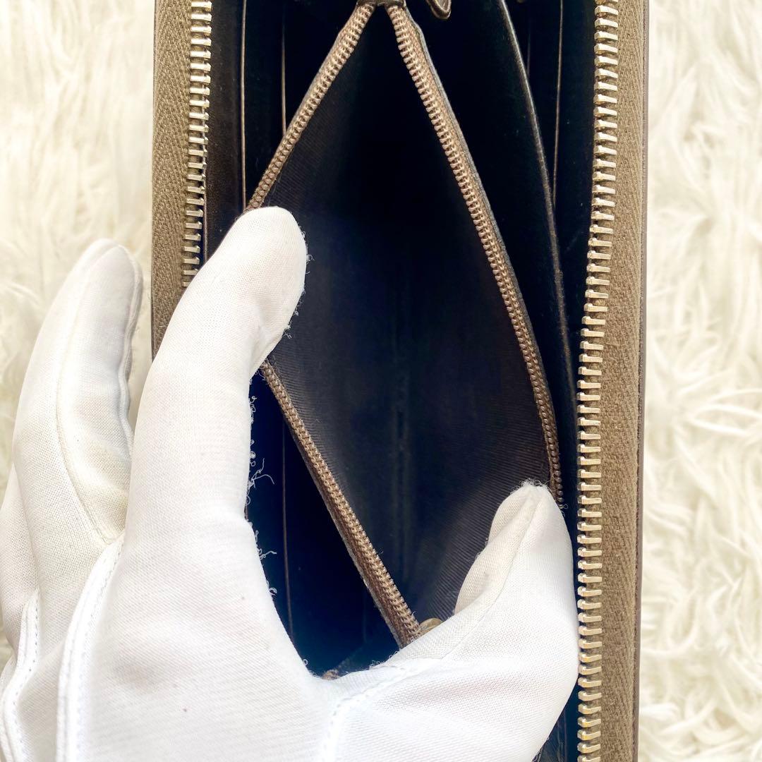 グッチ 長財布 ラウンドファスナー インターロッキング GGロゴ 大容量