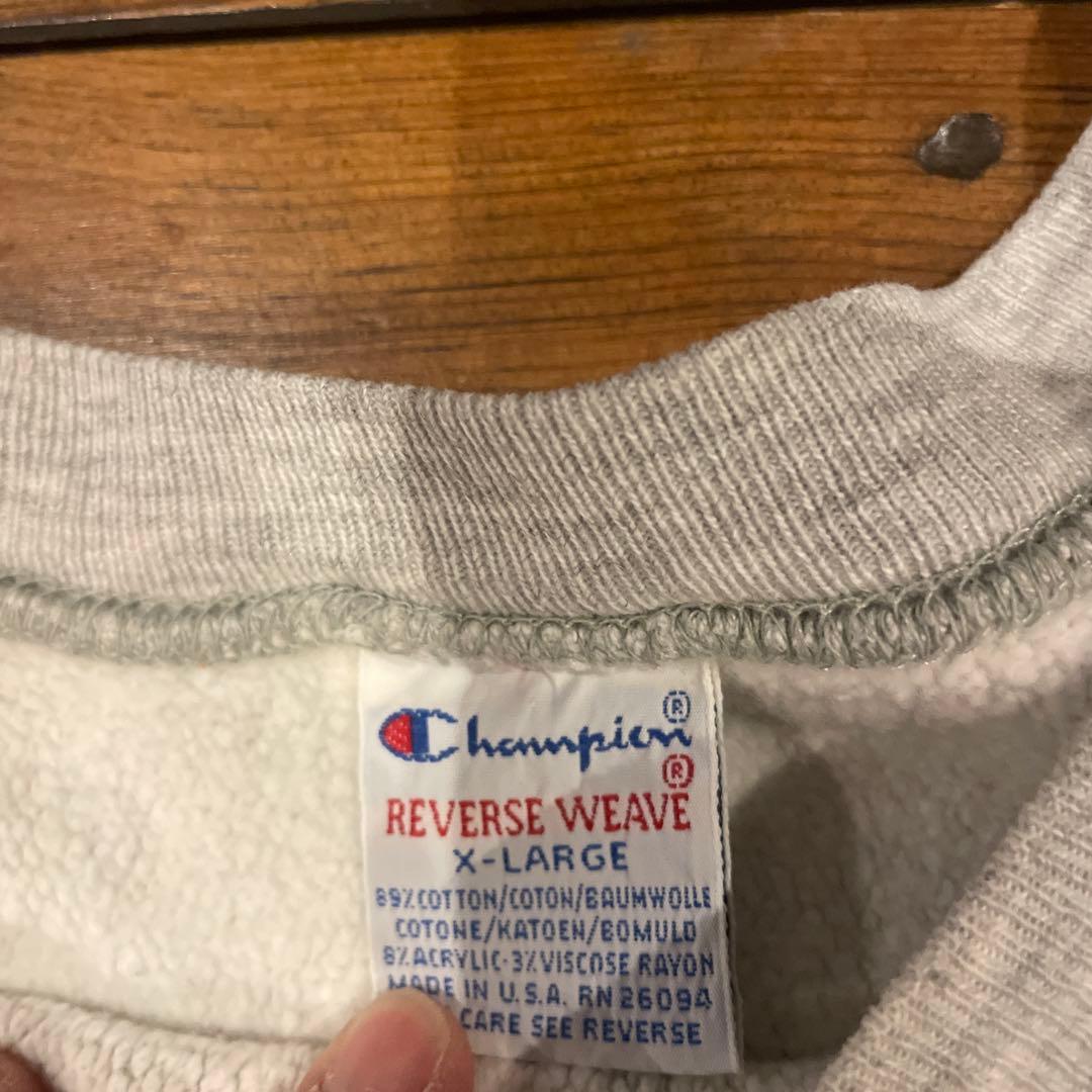 チャンピオン リバースウィーブ 90s 無地 トレーナー XL USA製