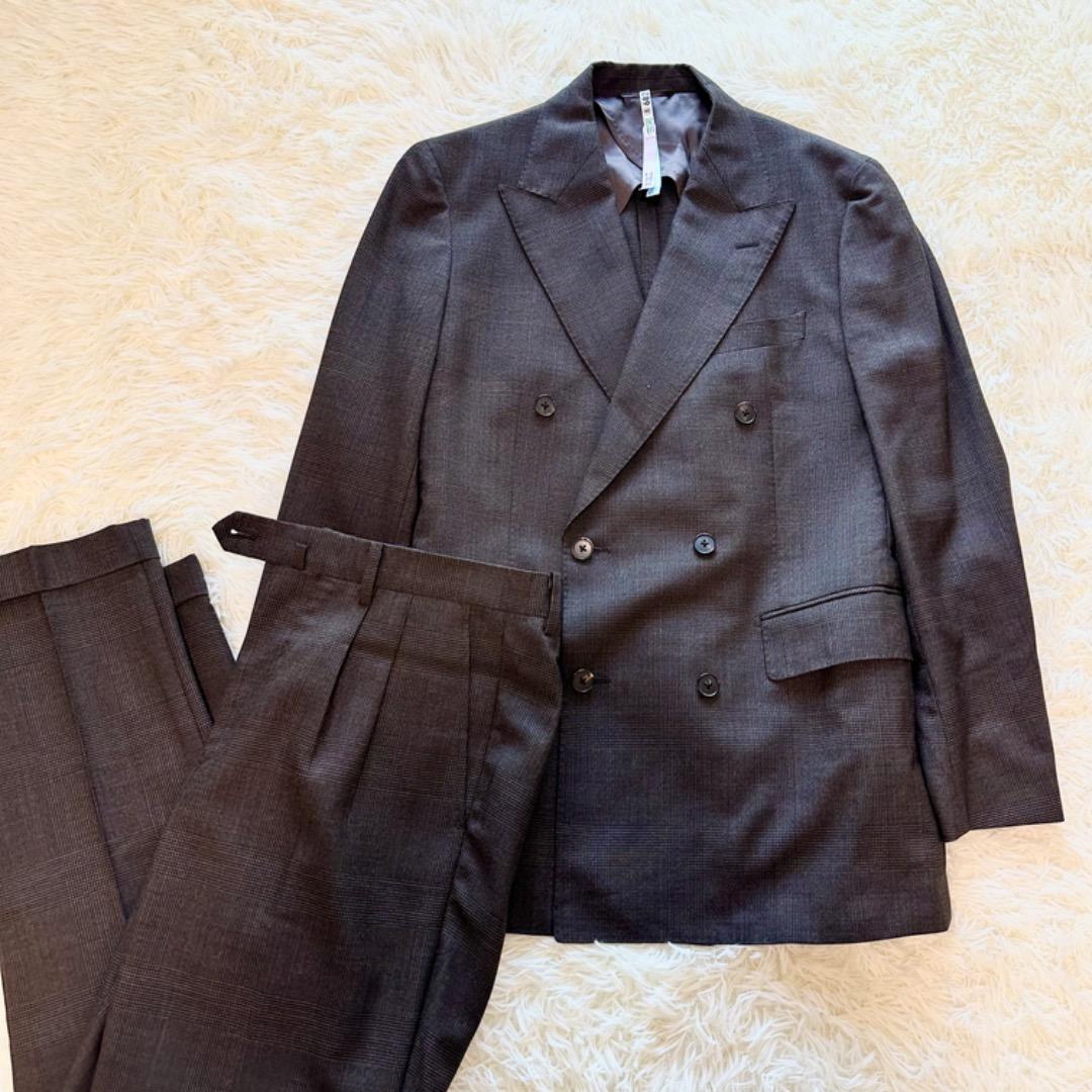 WACK　カノニコ セットアップ スーツ ダブル ウール チェック