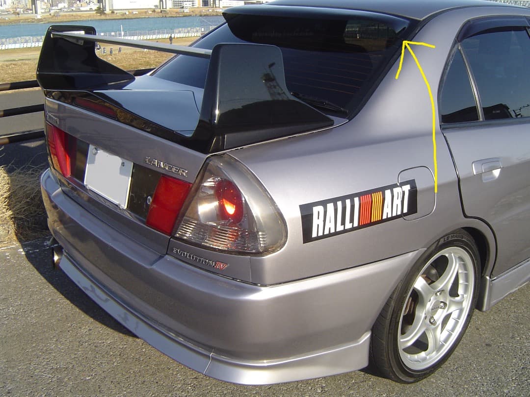 ランサー エボリューション 4 5 6 ルーフスポイラー