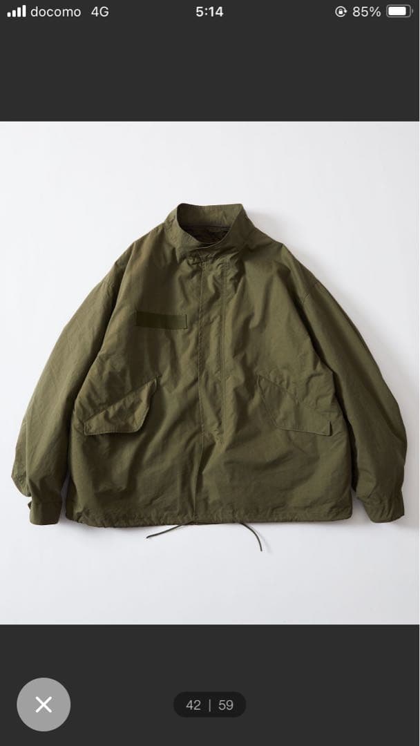 フリークスストア ショートモッズコート S