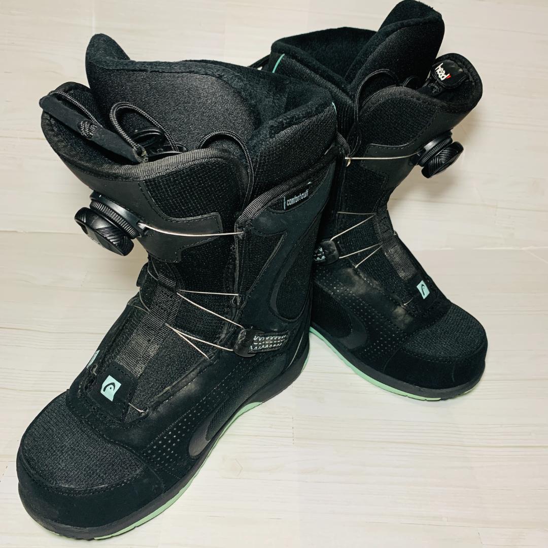 女性用スノーボードブーツ Boaシステム ブラック #0295