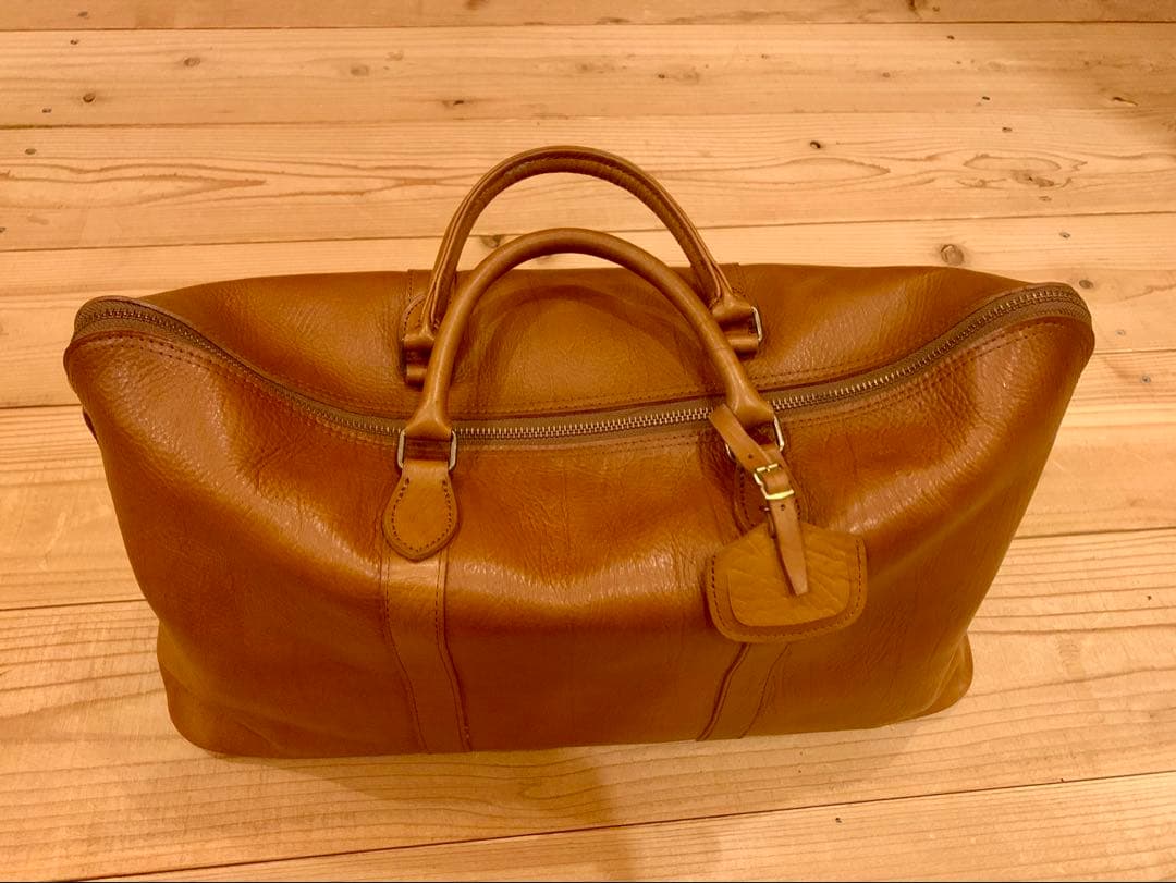 吉田 レザー ボストンバッグ ブラウン