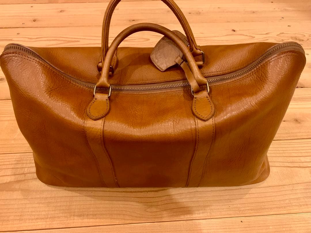 吉田 レザー ボストンバッグ ブラウン