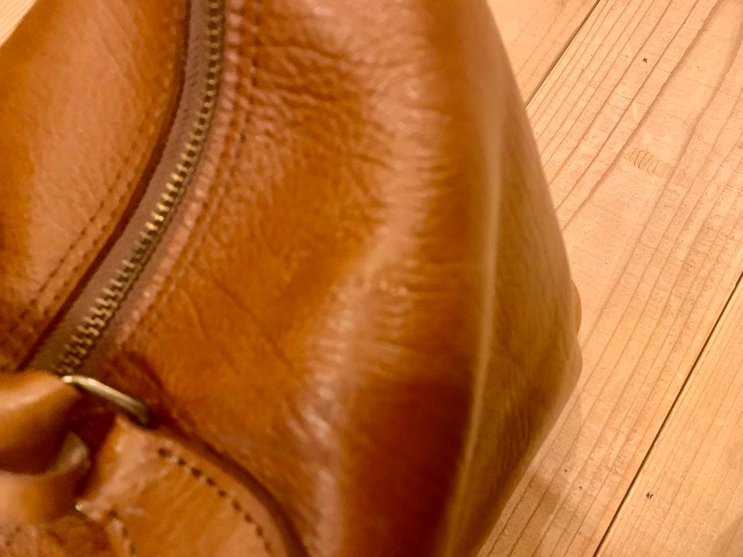 吉田 レザー ボストンバッグ ブラウン