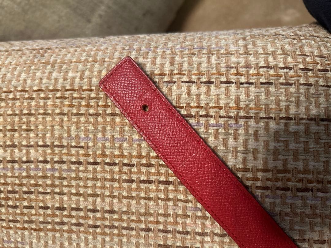 レッド ブラック レザーベルト