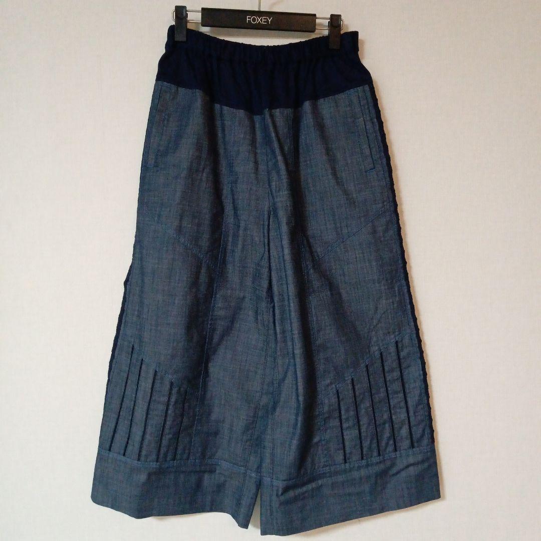 an吉 アンキチ センソユニコ デニム クロップド ワイドパンツ