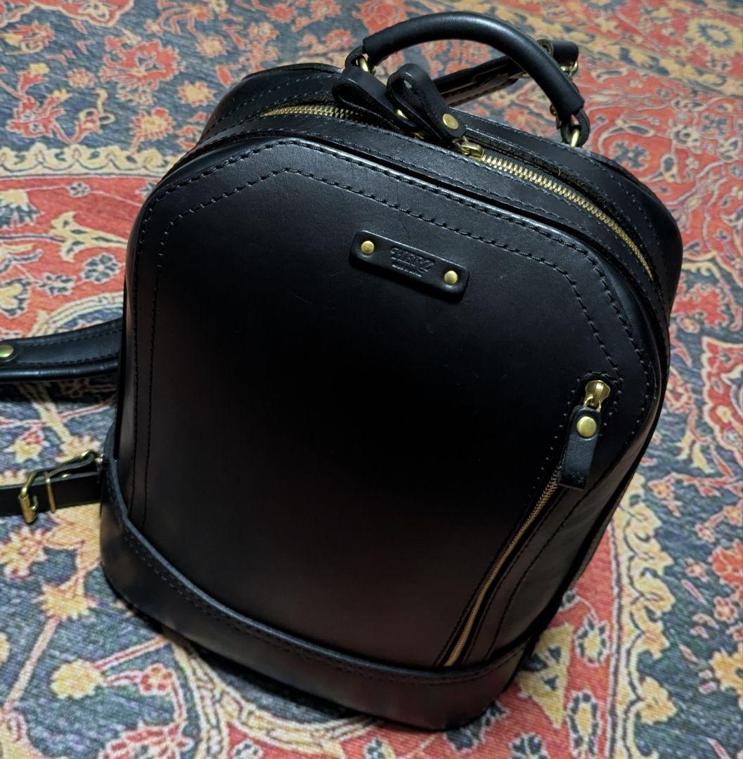 herz ヘルツ ビートルリュック(R-3) 黒色ブラック チェストベルト付き