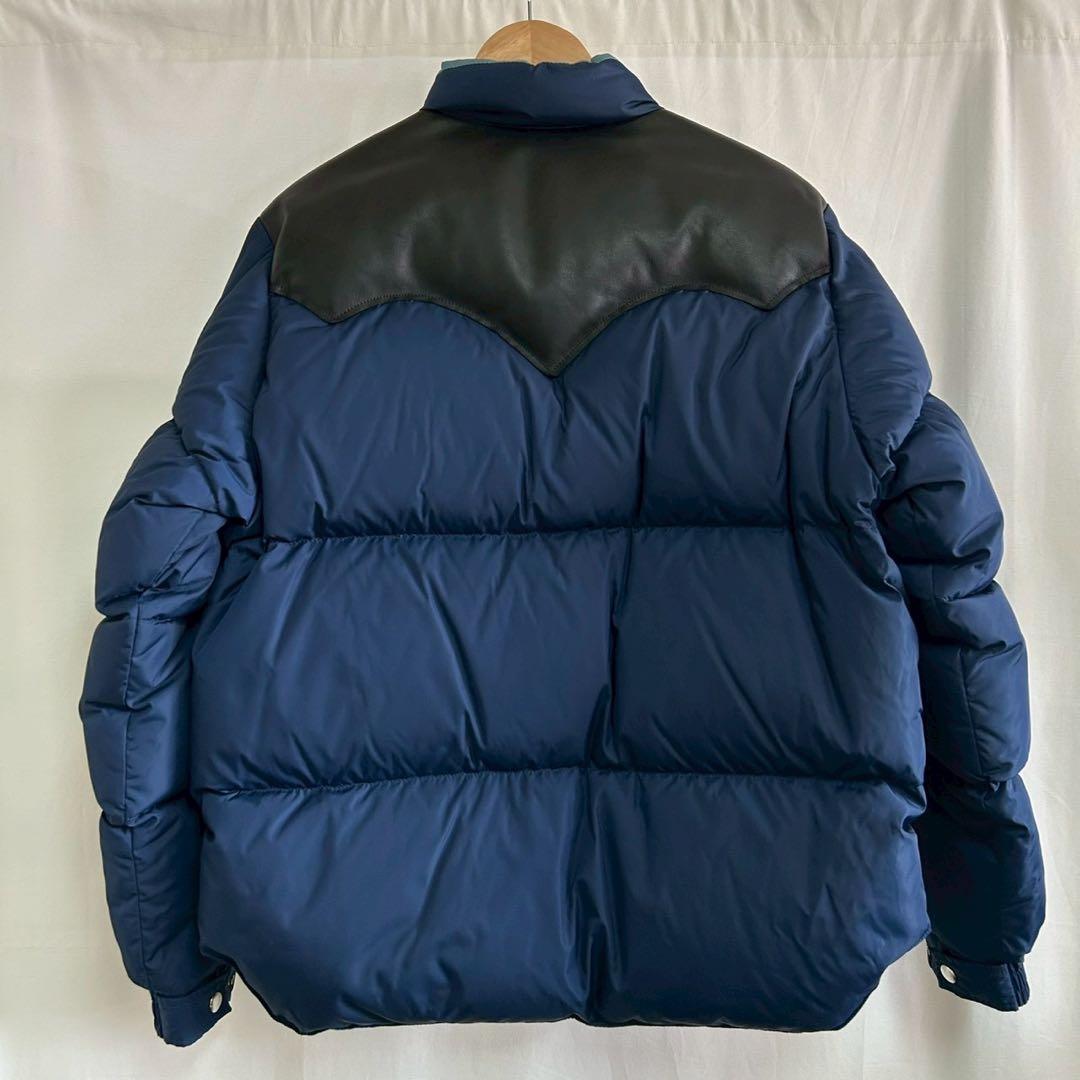 ププ美品ロッキーマウンテン レザーヨークダウン