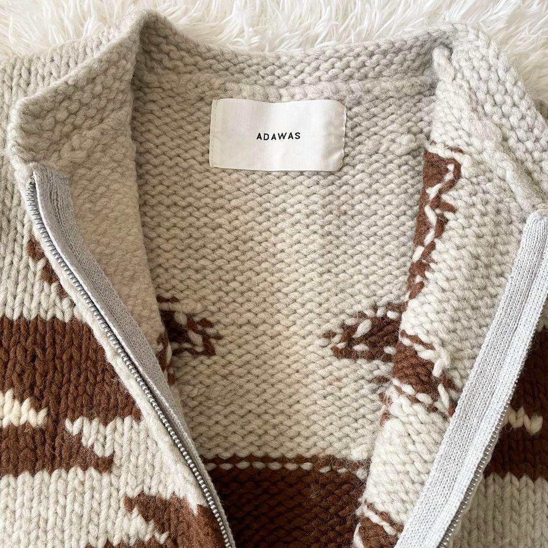ADAWAS カウチン　ベスト　グレー