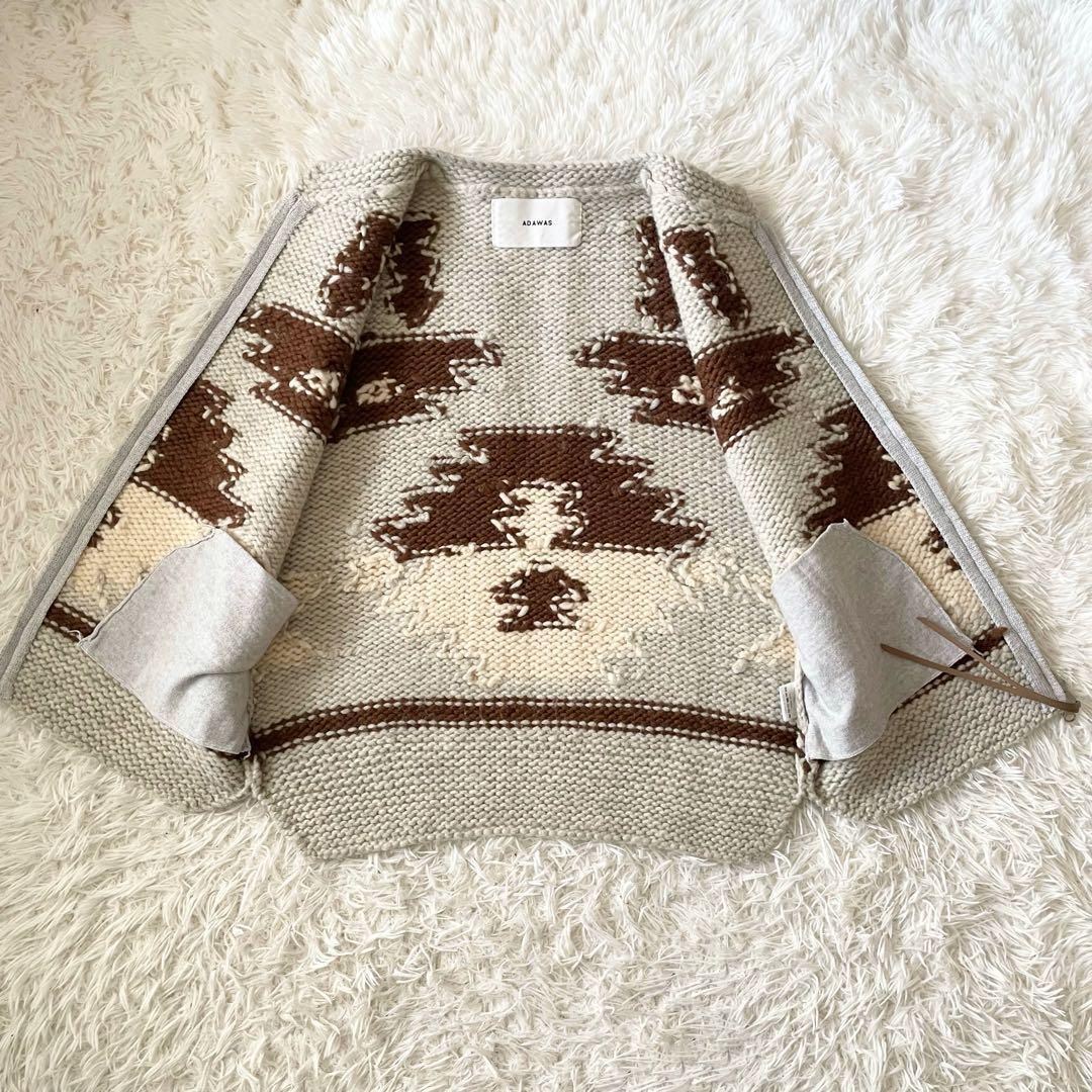 ADAWAS カウチン　ベスト　グレー