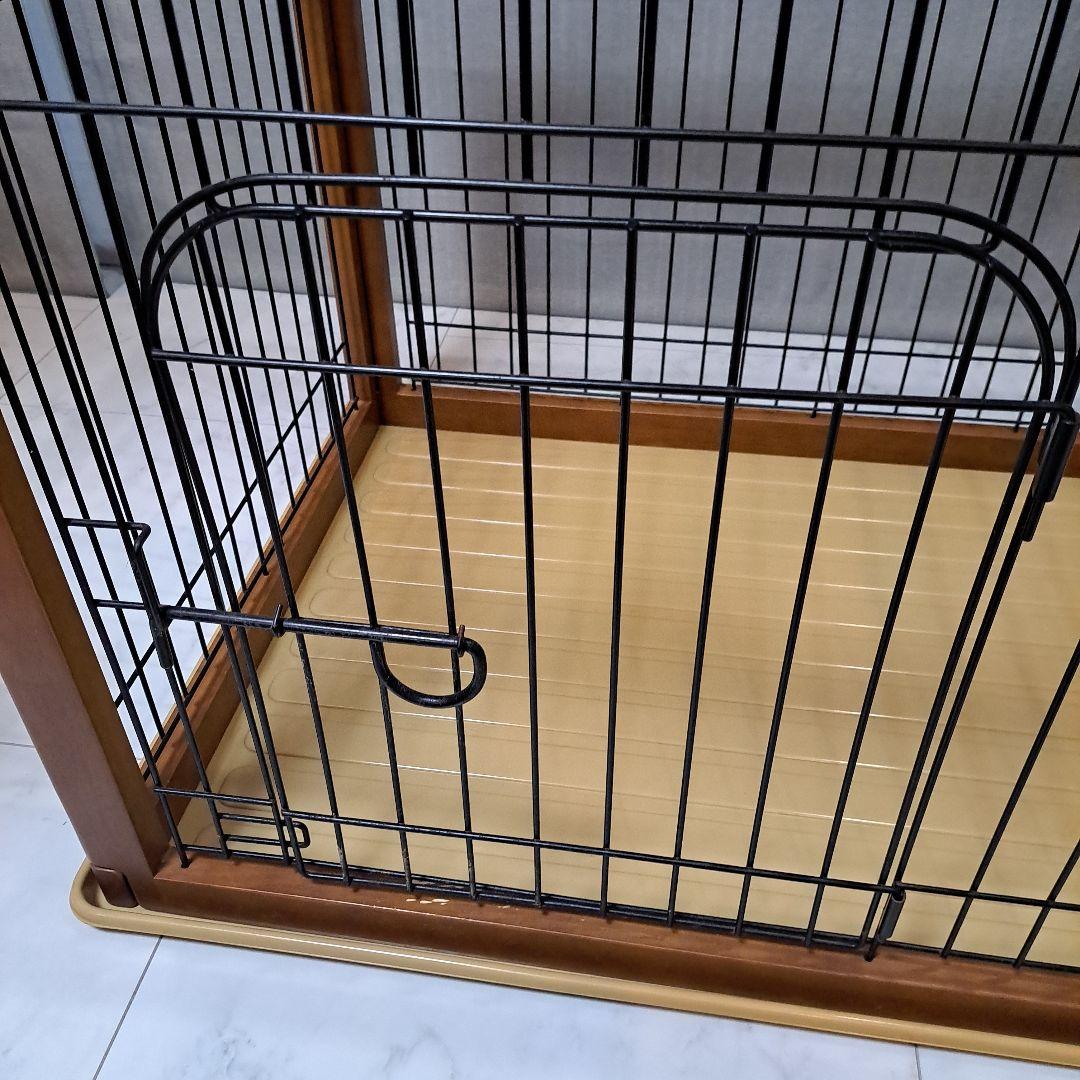犬用ケージ 木製フレーム　屋根付き　ハウス　サークル　オマケつき