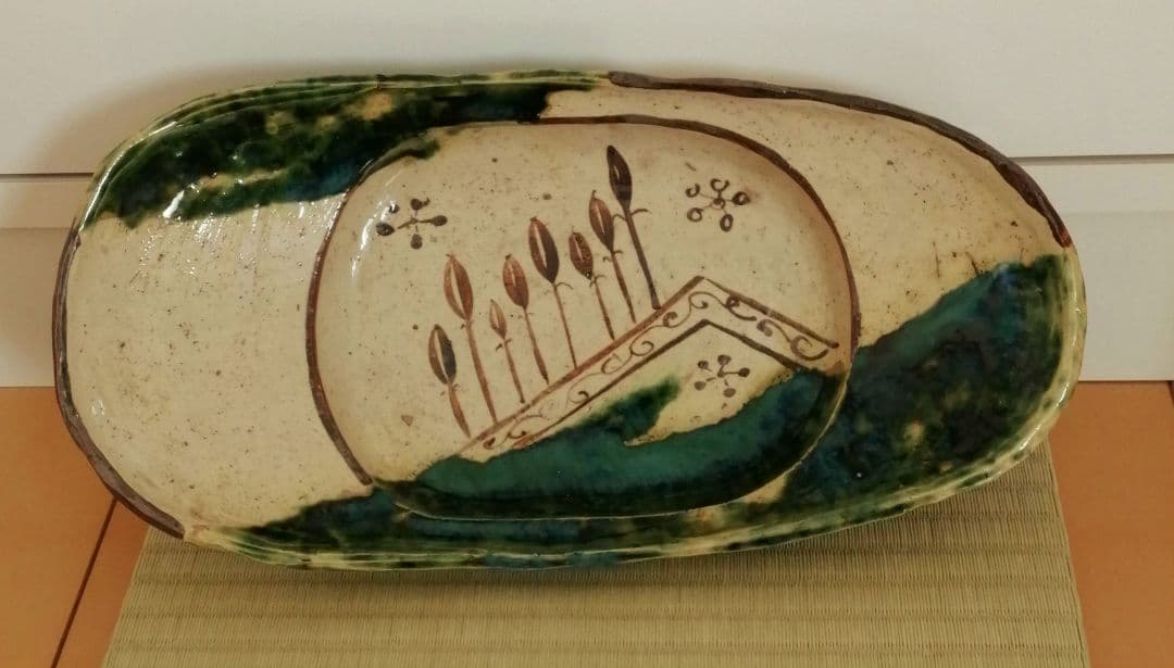 candy　菓子皿　織部　織部焼　織部菓子器