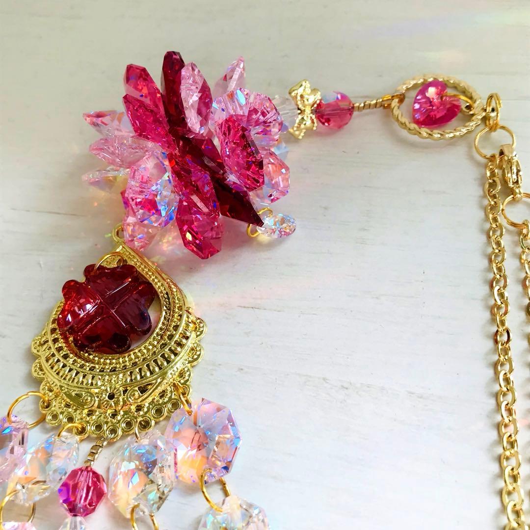 トゥルーリーインラブハート36ミリ✩レッドSWAROVSKIサンキャッチャー