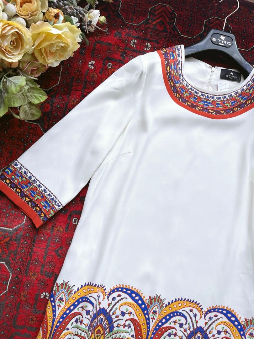 最終値下げ セール☆未使用 24万 ETRO エトロ 洗練 プレシャス ドレス