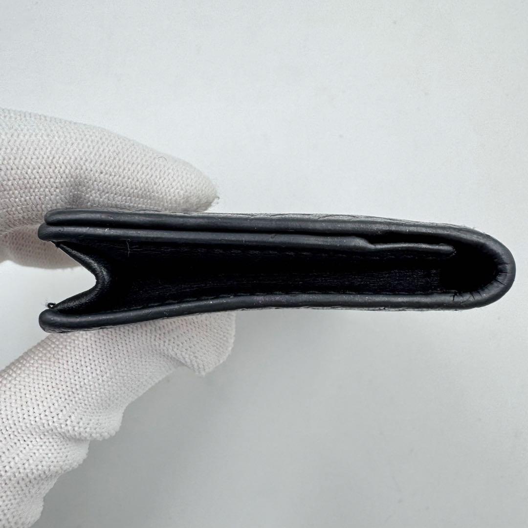 美品✨LOEWE 名刺入れ　ブラック　本革　リピートアナグラム