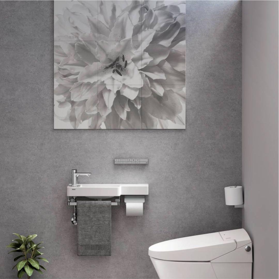 ★新品未使用★ LIXIL エコカラットセルフ －モノクロFlower－