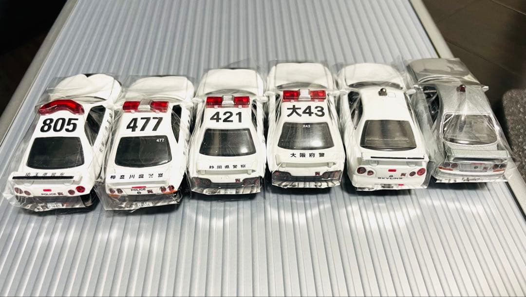 【未使用】スカイライン GTR パトカー仕様ミニカーセット 6台 ニッサン