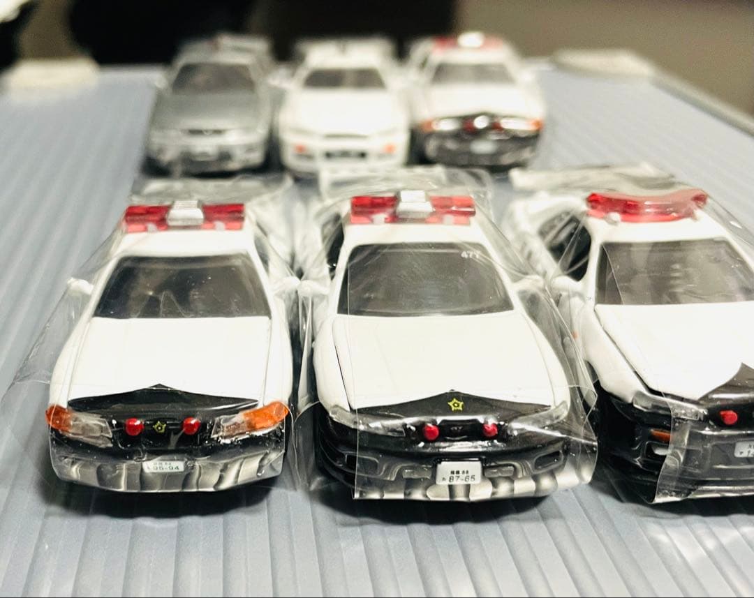 【未使用】スカイライン GTR パトカー仕様ミニカーセット 6台 ニッサン