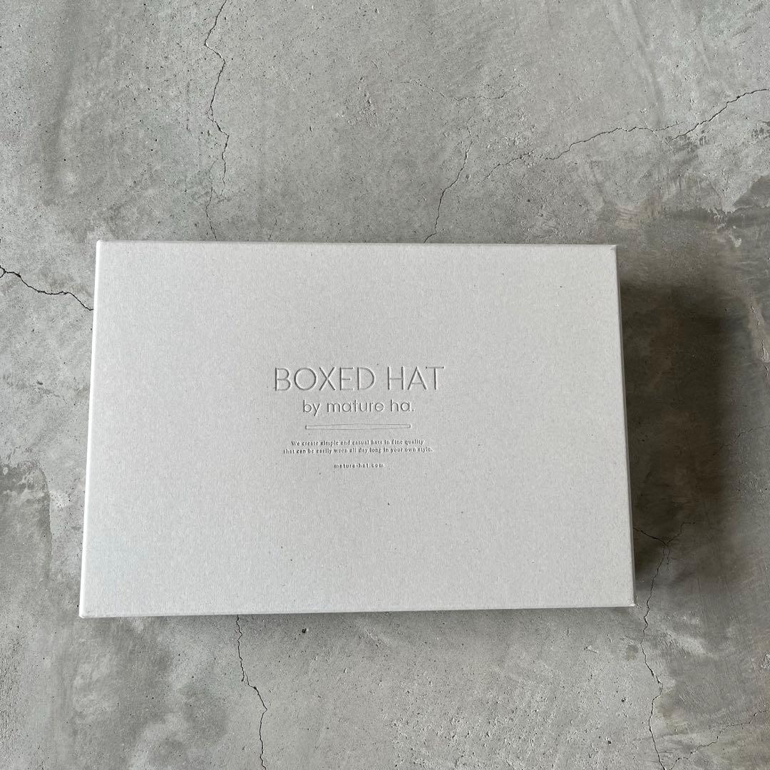 mature ha ボックスハット　11cm brim ribbon
