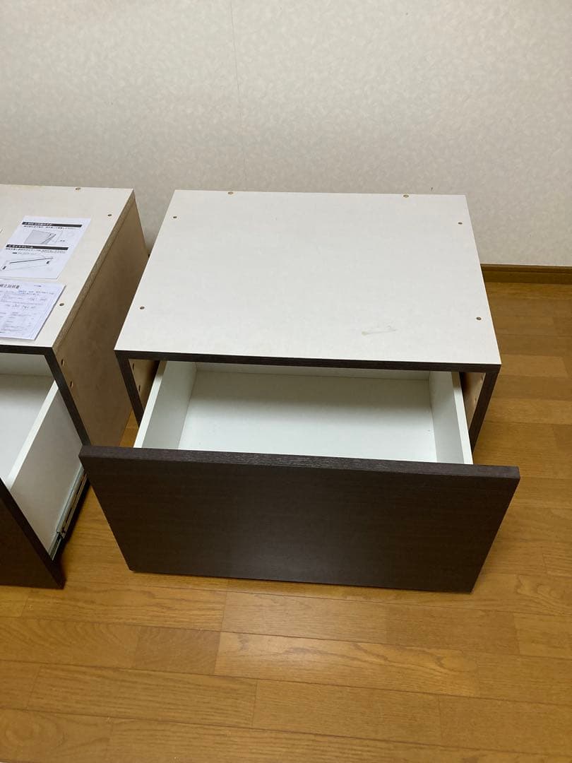 【引き取り希望】ニトリ　シングルベッドフレーム ダークブラウン収納付き