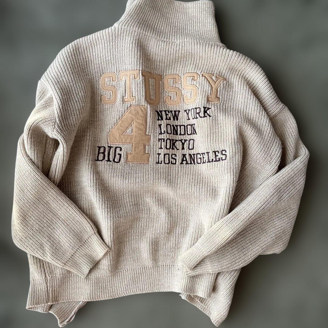 ステューシー　USA L ニットブルゾン