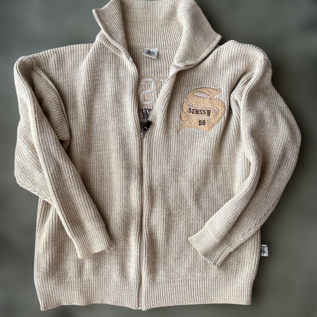 ステューシー　USA L ニットブルゾン