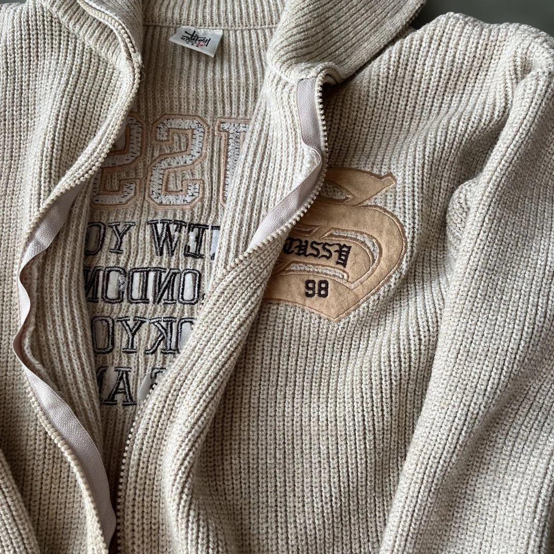 ステューシー　USA L ニットブルゾン