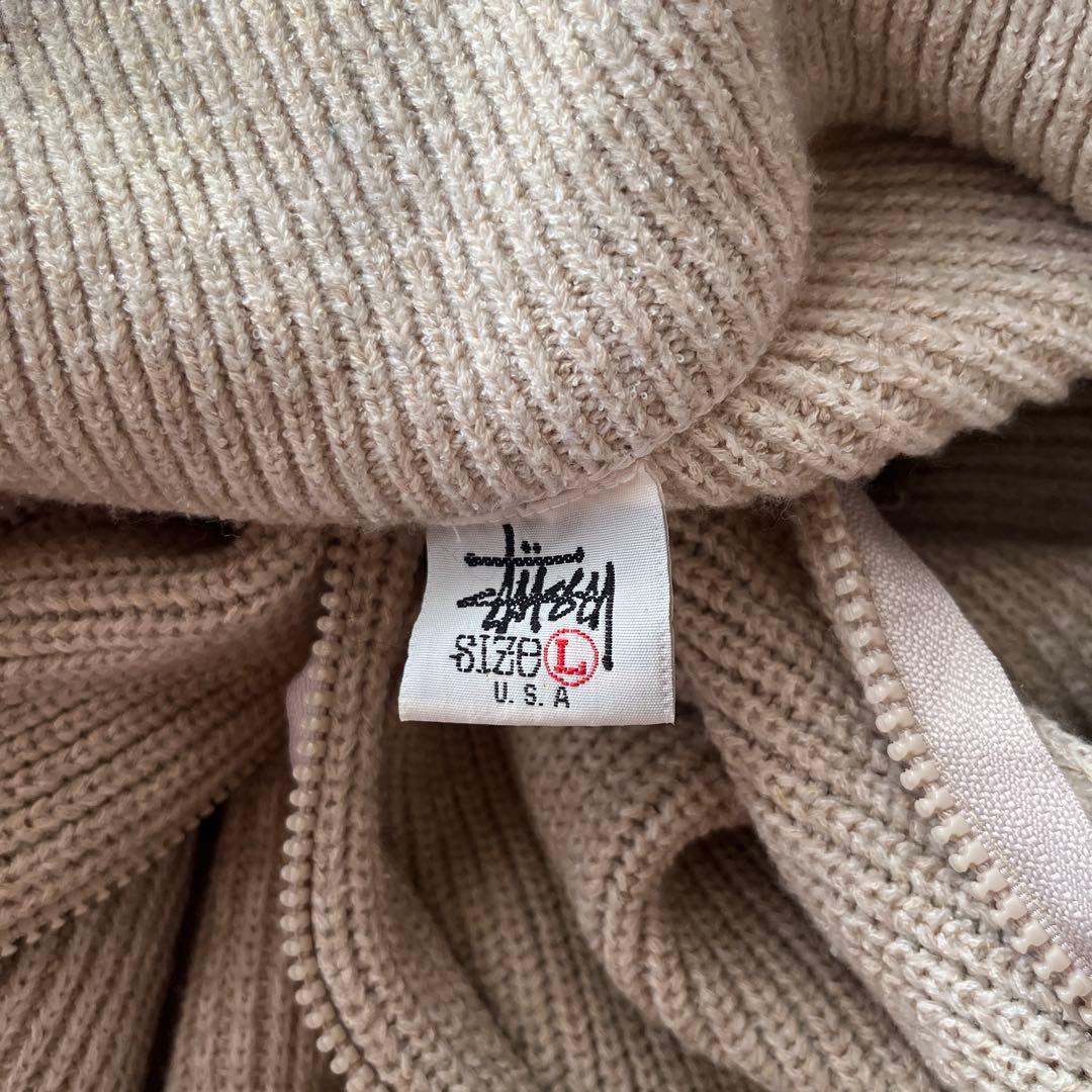 ステューシー　USA L ニットブルゾン