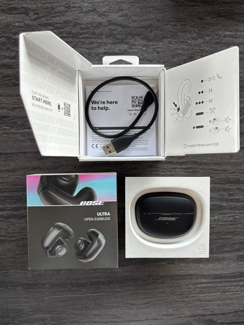 美品 Bose Ultra Open Earbuds ワイヤレスイヤホン