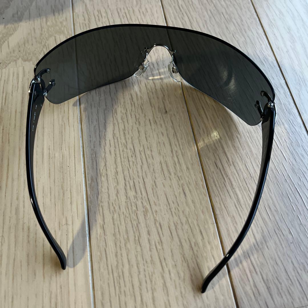 CHANEL シールドサングラス ブラック ケース付