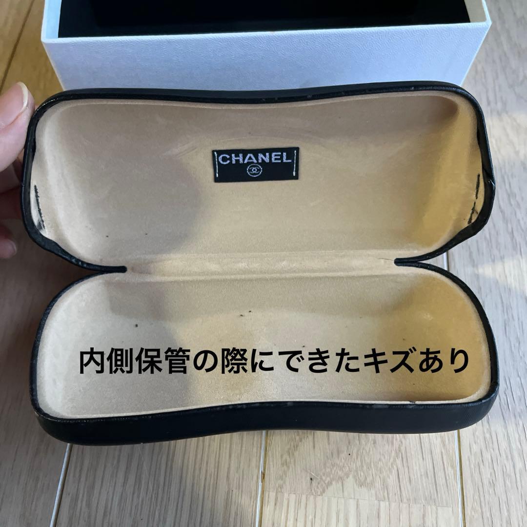 CHANEL シールドサングラス ブラック ケース付