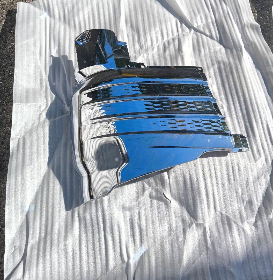 新型スーパーグレート 標準キャブ用 メッキ コーナーパネルロア左右 セット